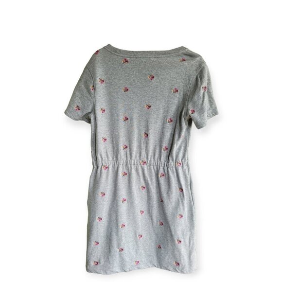 Draper James Heather Grey Embroidered Sweatshirt Dress XS - Picture 6 of 13